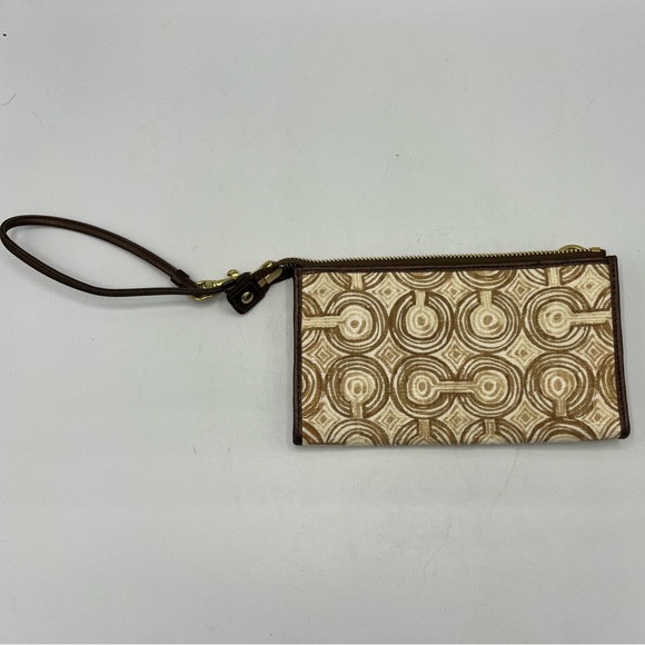 Coach Geometric Pattern Wristlet - Picture 1 of 7